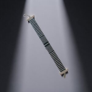 Brazalete Étnico Blanco con Negro